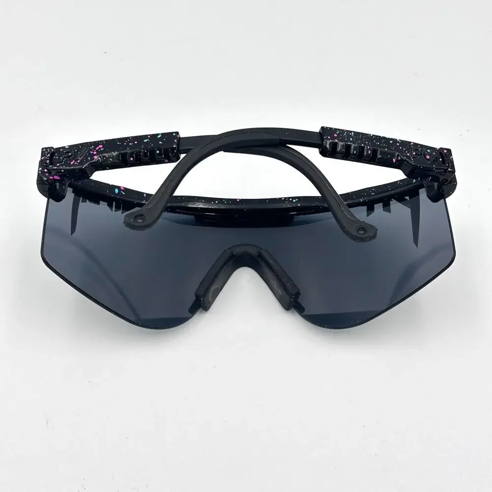 Pit Viper Originals Night Fall Sunglasses Shield Polarized Mirrored Purple Black